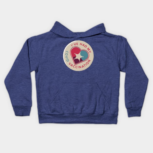 Because Science I Got My Covid 19 Vaccine Kids Hoodie by ellenhenryart